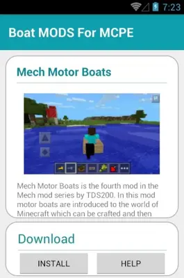 Boat MODS For MCPE android App screenshot 2